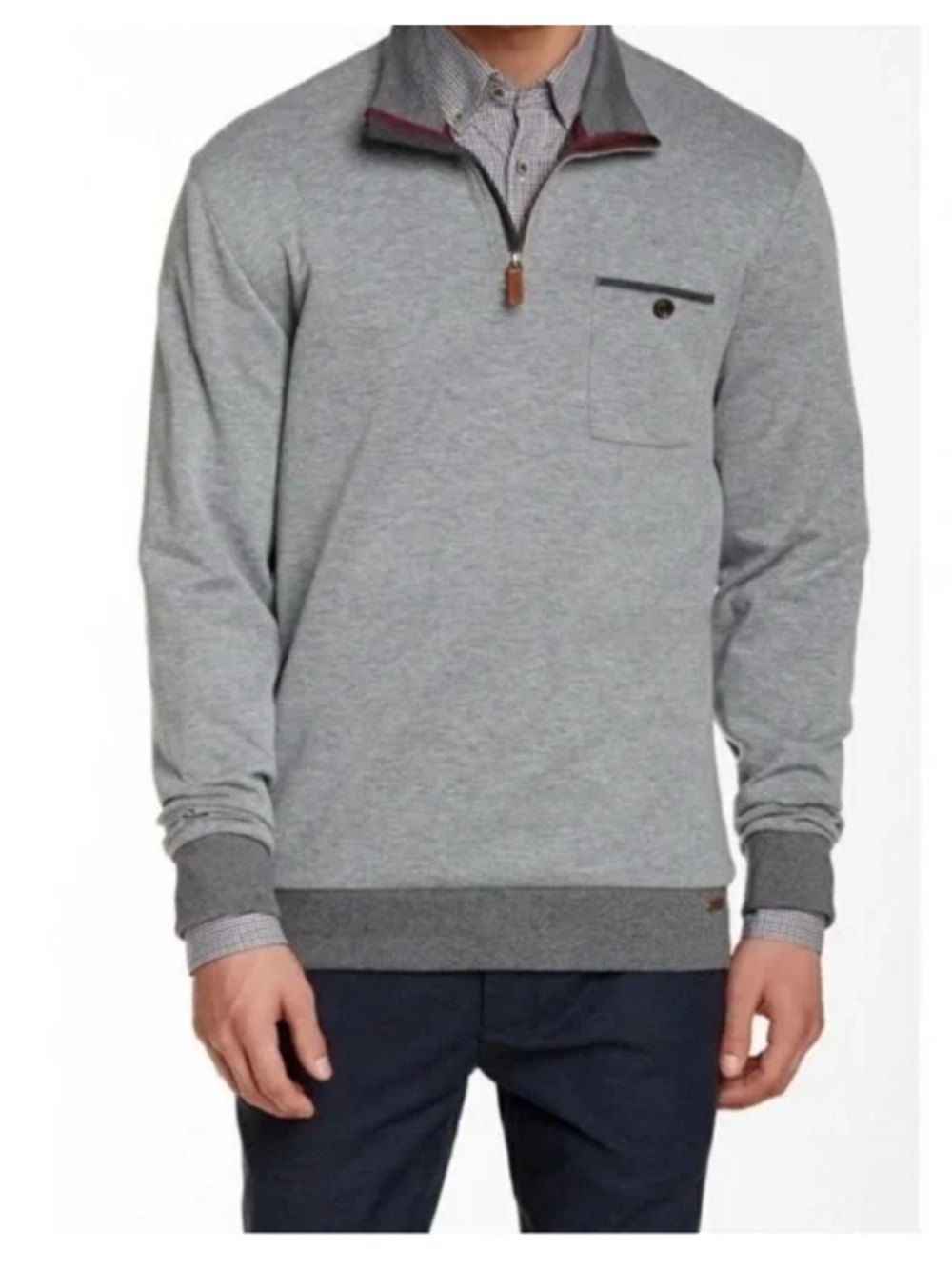 Ted Baker London Bevyhil Men’s 1/4 Zip Pullover Sweater
